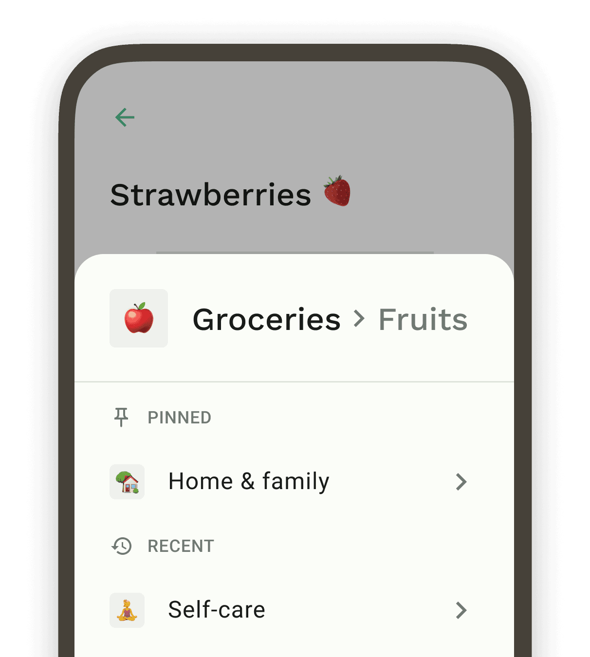 Improved list selection experience