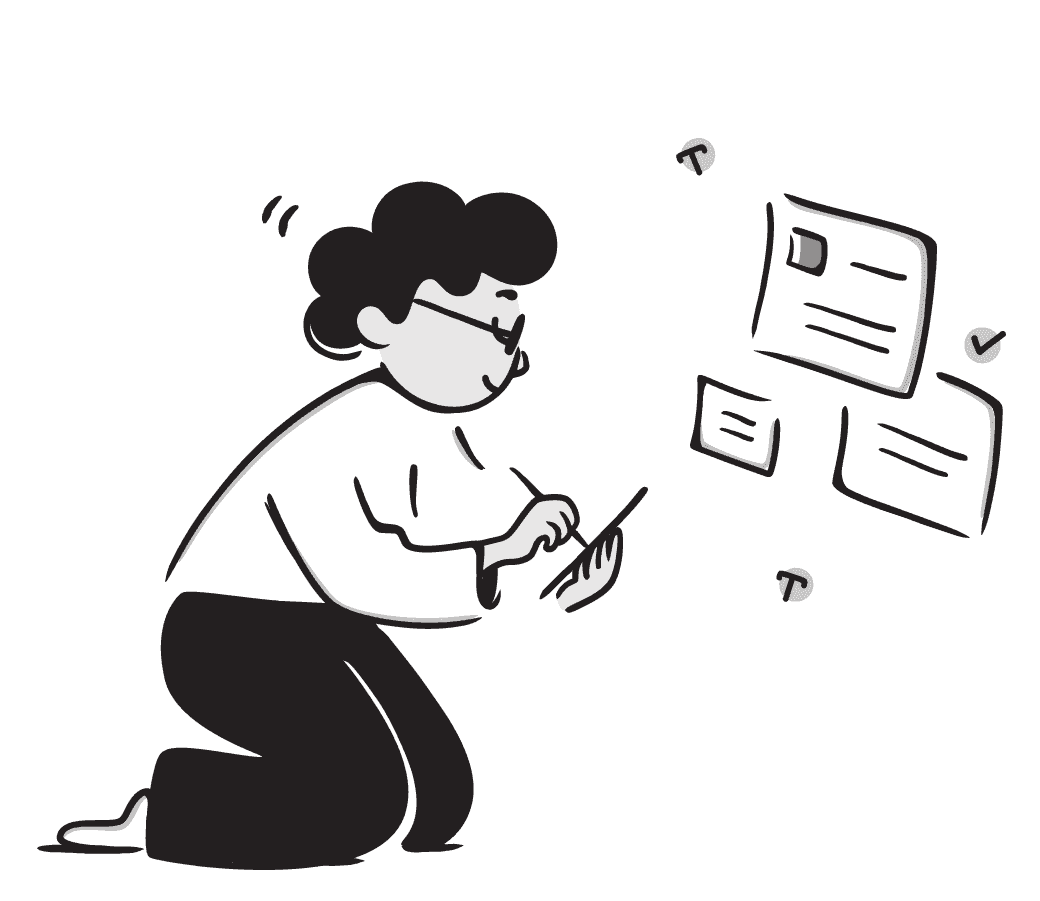 Illustration of a person planning their day with Do Everything