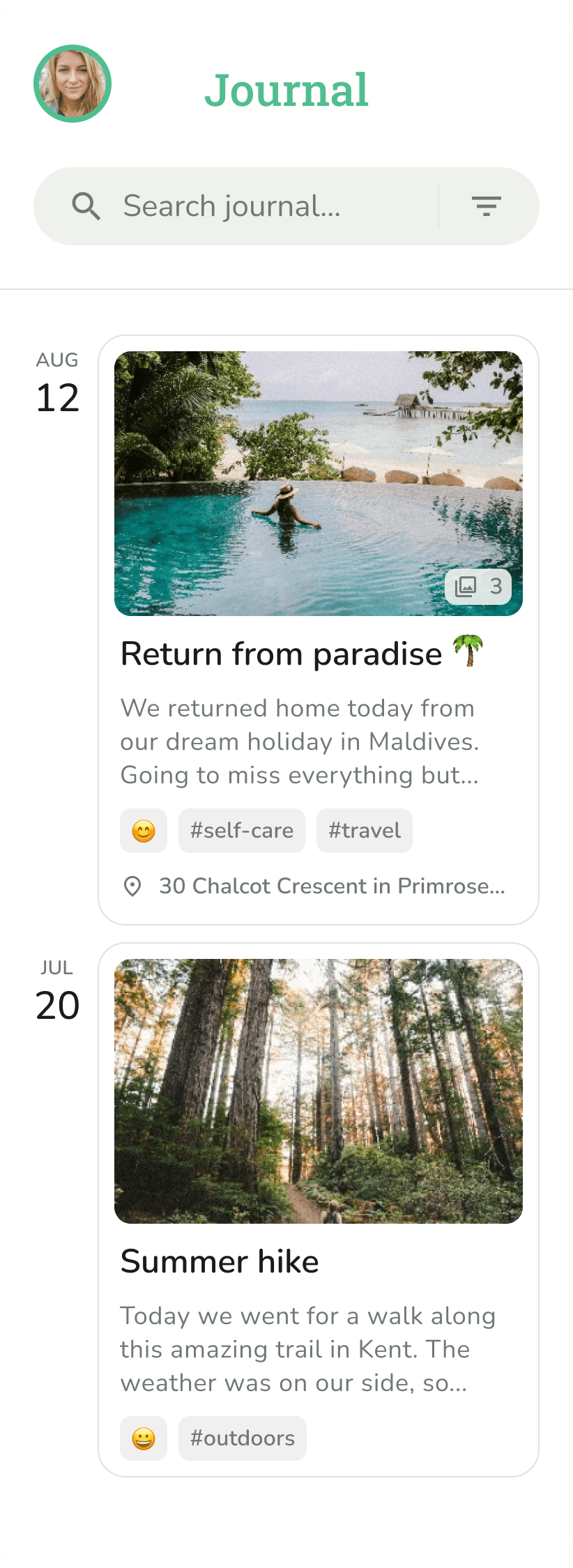 Do Everything journal screen